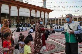 میلاد امام رضا در حرم شاهچراغ(ع)