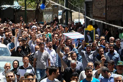 مراسم تشییع پیکر پاک مجاهد جانباز شهید حجت الاسلام سید «مهدی تقوی» از شهدای جنایت تروریستی مجلس 