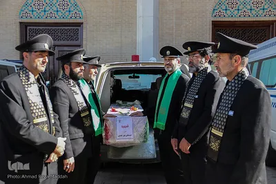 خاکسپاری پیکر مطهر ۶ شهید حمله تروریستی در حرم شاهچراغ(ع)