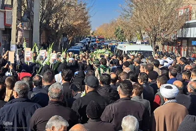 تشییع پیکر مطهر شهید گمنام در میاندوآب