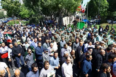 مراسم تشییع پیکر مطهر شهید اقتدار «محمود ملاجباری»