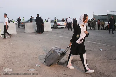 پیاده‌روی زائران اربعین در چذابه