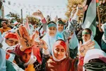 تجمع اراکی‌ها در حمایت از مردم غزه‎