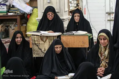 جزءخوانی قرآن کریم در مسجد فاطمه‌زهرا(س) اهواز