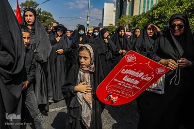 مراسم راه‍یمایی جاماندگان اربعین در شیراز