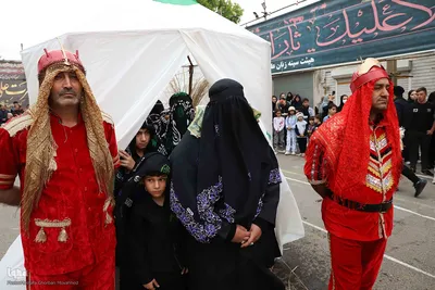 نمایش خیمه سوزان و حرکت نمادین کاروان اسرای کربلا – شهرستان اهر