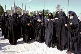 تشییع شهید بسیجی امیرحسین علیخانی در قزوین