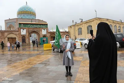 راهپیمایی خودرویی در قزوین به مناسبت نیمه شعبان