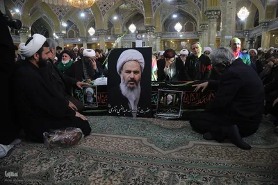 تشییع آیت الله شیخ عبدالنبی نمازی در قم
