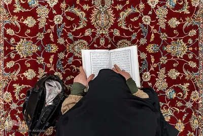 آیین جزء خوانی در آستان امامزاده محمد (ع) کرج