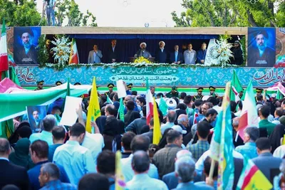 حضور با شکوه مردم تبریز در مراسم غدیر خم