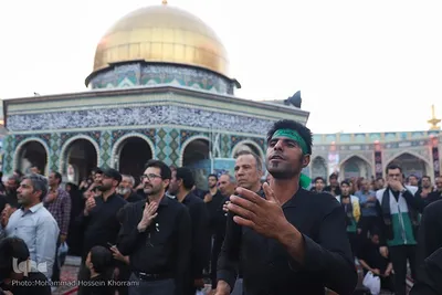 مراسم عزاداری شب شهادت امام رضا(ع) در حرم مطهر رضوی