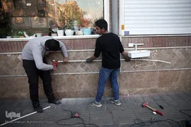 نصب روشویی در معابر عمومی برای شکست کرونا با همت گروه جهادی شهید ابراهیم هادی