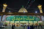 حال و هوای حرم شاهچراغ(ع) در شب نیمه شعبان‎