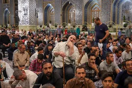 آیین سنتی اذن عزا در حرم مطهر رضوی