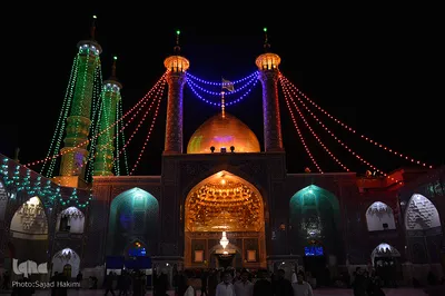 حرم کریمه اهل بیت(س) در شب میلاد جواد الائمه(ع)