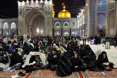 مراسم پرفیض احیای شب بیست‌ویکم ماه رمضان در حرم رضوی
