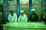 حرم امامزاده سید عباس(ع) بجنورد غبارروبی شد