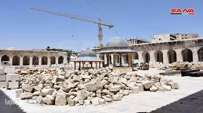 آغاز عملیات ترمیم مسجد اموی حلب