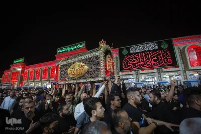 مراسم عزاداری سالروز شهادت امام علی (ع) در حرم امام حسین (ع)