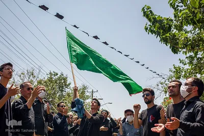 مراسم عزاداری تاسوعای حسینی در شهرستان قزوین