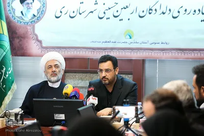 نشست خبری اعلام برنامه‌های مراسم پیاده‌روی دلدادگان اربعین حسینی شهرستان ری