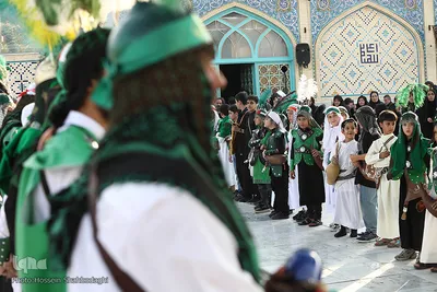 مراسم فدائیان سقا در امامزاده شاه سید علی(ع) قم
