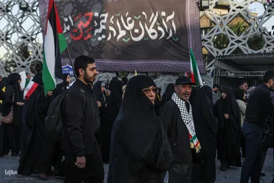 تجمع بزرگ مردم تهران برای اعلام حمایت از اجرای عملیات «وعده صادق ۲»