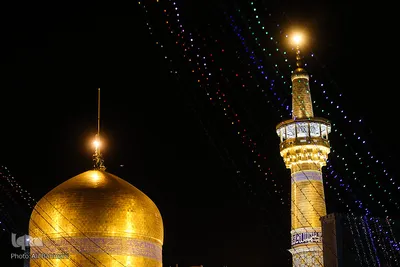 حرم امام رضا(ع) در شب میلاد مهربانش