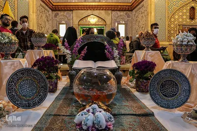 مراسم تحویل سال نو در حرم مطهر شاهچراغ (ع) شیراز‎
