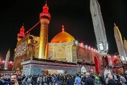 حرم مطهر امام علی (ع) زائرین اربعین کی خدمت میں