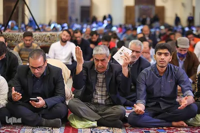 مراسم بزرگداشت آیت‌الله ربانی شیرازی در حرم مطهر