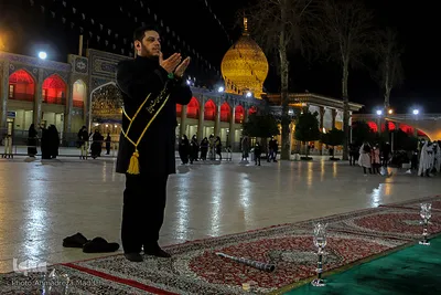 مراسم لاله گردانی شام شهادت حضرت احمد بن موسی الکاظم (ع)