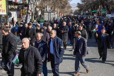 راهپیمایی ضد اسرائیلی و حمایت از پیروزی مقتدرانه جبهه مقاومت در شهرستان اهر