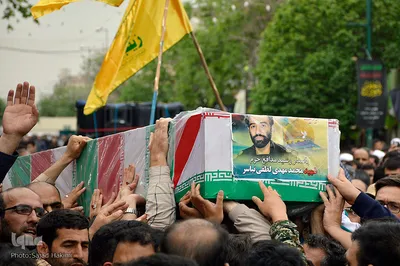 تشییع پیکر شهید مدافع حرم "مهدی لطفی نیاسر"در قم