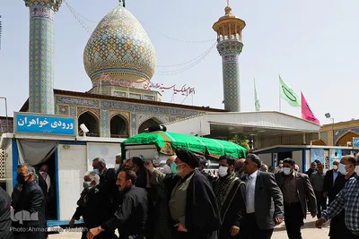 تشییع پیکر آیت‌ الله سید محمد فقیه در شیراز