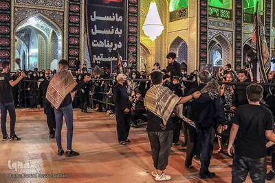 حسینیه ایران؛ مراسم عزاداری شب عاشورای حسینی در سیدعلاءالدین حسین(ع)‎‎