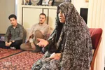 دیدار و دلجویی گروه خادم الشهدای ملایر از مادر شهید منصور احمدی پور‎