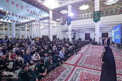 مراسم سوگواری شهادت حضرت رقیه(س) و گرامی‌داشت هفتمین روز شهادت شهدای حرم حضرت احمدبن موسی(ع) در شیراز
