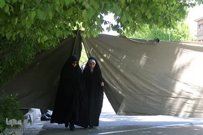 ورود بانوان به محل برگزاری نماز