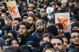مراسم تشیع پیکر شهید سپهبد حاج قاسم سلیمانی در دانشگاه تهران
