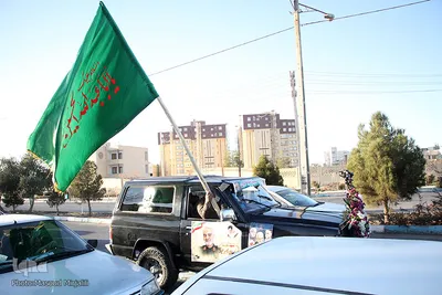راهپیمایی خودرویی به مناسبت سالگرد شهادت سردار شهید حاج قاسم سلیمانی در یزد‎
