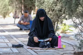 مراسم دعای عرفه در گلزار شهدای بهشت زهرا(س)