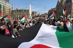 Pays-Bas: Manifestation contre l'attaque israélienne visant la mosquée Al-Aqsa