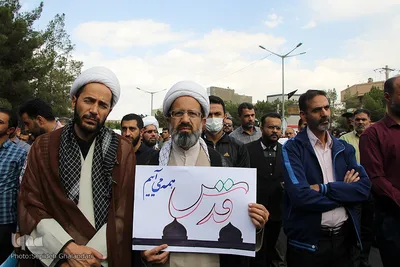 تجمع مردم خراسان جنوبی در محکومیت جنایت‌های رژیم غاصب اسرائیل‎