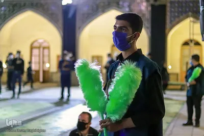 مراسم عزاداری شب سوم محرم در مسجد جامع زنجان
