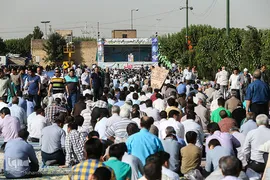 نماز عید سعید فطر در جوار سیدالکریم (ع)