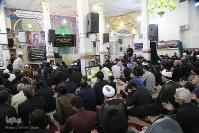 مراسم چهلمین روز شهادت جهادگر انقلابی و خادم قرآنی حجت‌الاسلام سید مهدی تقوی