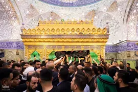 مراسم تشییع پیکر همسر آیت الله العظمی سید علی سیستانی