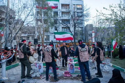 مراسم یادبود شهدای خانواده رستمی